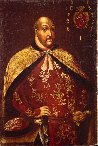 I cosacchi zaporoghi Ataman Vasily Grigoryevich Gamaleya, ca 1760 da Unbekannt