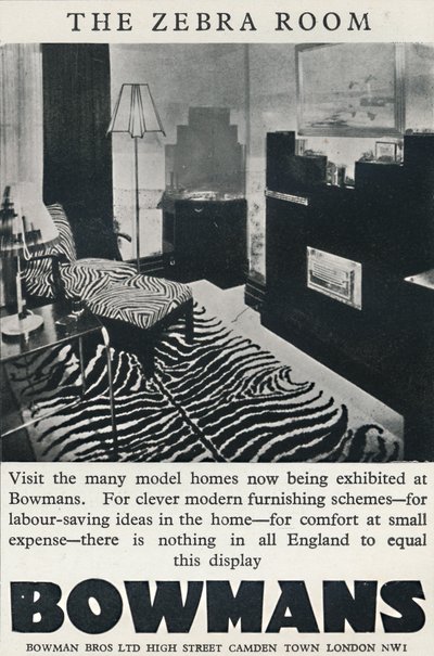 La Stanza della Zebra - Bowmans, 1933 da Unbekannt