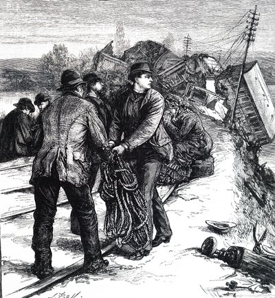 Le conseguenze di un grave incidente ferroviario da Unbekannt