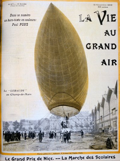 Il dirigibile di Pierre e Paul Lebaudy, Francia, 1903 da Unbekannt