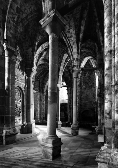 Il deambulatorio e la cosiddetta Cappella Radiante. Cattedrale San Salvatore. XII-XV secolo. Avila, Spagna da Unbekannt