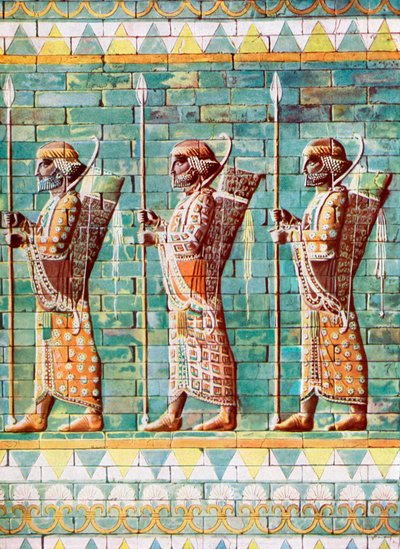 Gli arcieri del re Dario, Susa, Iran da Unbekannt