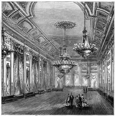 La sala da ballo nelle stanze di Willis, Londra da Unbekannt