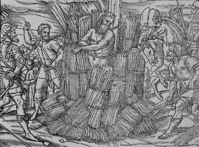 Il rogo del maestro Hierome di Praga, c. 1563 da Unbekannt