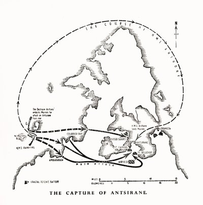 La cattura di Antsiranana, Madagascar, da parte dei Royal Marines, Seconda Guerra Mondiale da Unbekannt