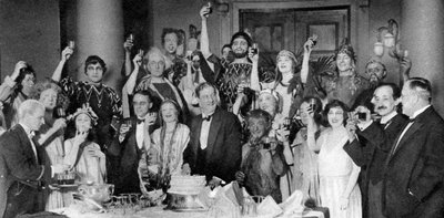 Il cast di Sogno di una notte di mezza estate, la Green Room, Drury Lane Theatre, Londra, 1926-1927 da Unbekannt