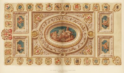 Il soffitto della Sala degli Aldermen, Guildhall, Città di Londra, XVIII secolo 1886 da Unbekannt