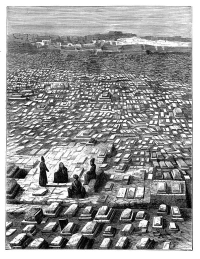 Il cimitero alla Mecca, c1890 da Unbekannt