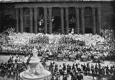 La cerimonia di ringraziamento alla Cattedrale di San Paolo, Londra, 22 giugno 1897 da Unbekannt