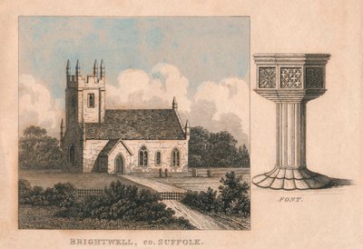 La chiesa di San Giovanni Battista, Brightwell, Suffolk, XIX secolo da Unbekannt