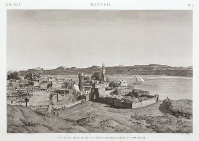 La città di Al Minya e il fiume Nilo, Egitto da Unbekannt