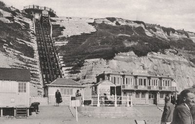 La funicolare sulla scogliera a Bournemouth, Dorset, inizio XX secolo da Unbekannt