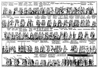 La processione di incoronazione di Giorgio II, 1727 c1905 da Unbekannt