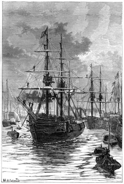 La partenza di Albert e Discovery da Portsmouth da Unbekannt