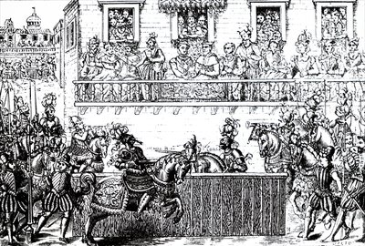 La ferita mortale di Re Enrico II di Francia da Unbekannt