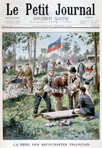 La festa per i soccorritori, 1901 da Unbekannt
