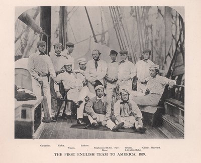 La prima squadra di cricket inglese a fare un tour in America, 1859, 1912 da Unbekannt
