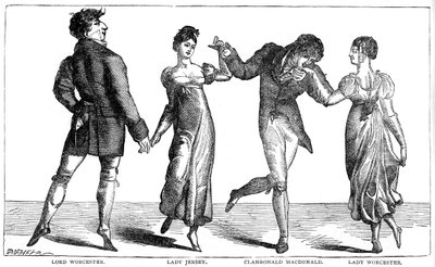 Il primo quadriglia ballato ad Almacks, 1891 da Unbekannt