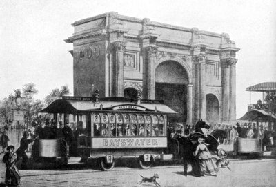 I primi tram a Londra da Unbekannt