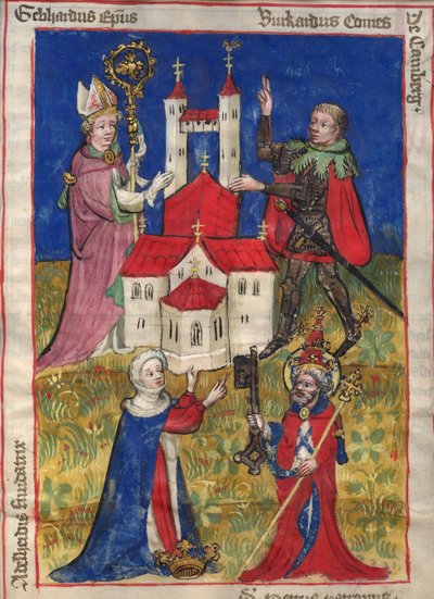La fondazione del convento di canonici di Oehringen da Unbekannt