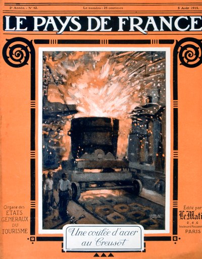 La copertina di Le Pays de France, 5 agosto 1915 da Unbekannt