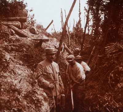 La linea del fronte, Soissons, Francia settentrionale, c1914-c1918 da Unbekannt