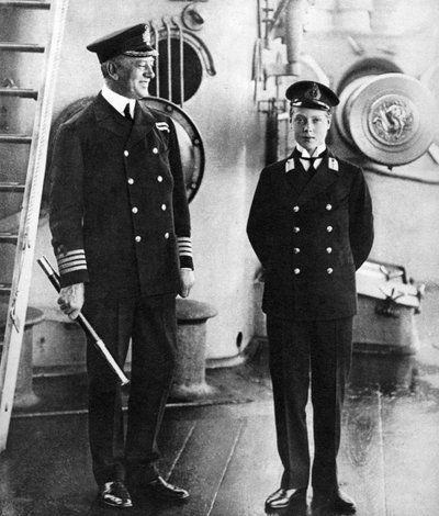 Il futuro re Edoardo VIII come guardiamarina sulla HMS Hindustan, c1910 da Unbekannt