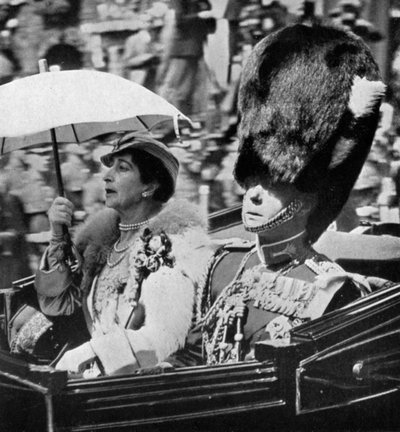 Il futuro re Edoardo VII e la regina Maud di Norvegia, 1935 da Unbekannt