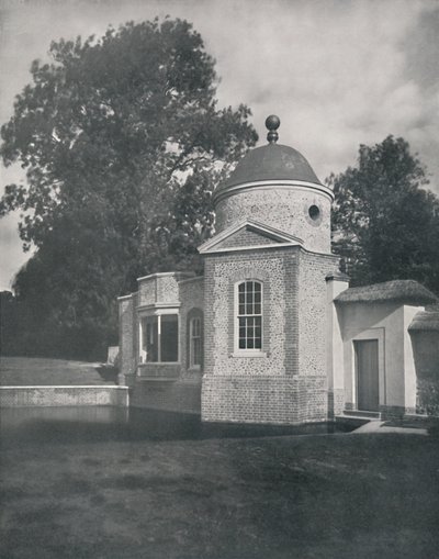 Il gazebo e la piscina a Biddesden House, Wiltshire, 1933 da Unbekannt