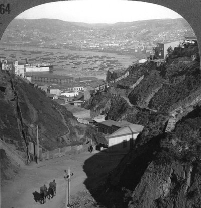Il porto e la città di Valparaiso, Cile, c. 1900 da Unbekannt