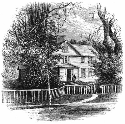La casa di Amos Benson Alcott 1799-1888, Concord, Massachusetts, 1875 da Unbekannt