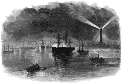 Le illuminazioni di Port Said durante l