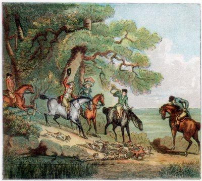 La caccia alla volpe, 1787 da Unbekannt