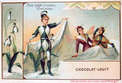 Il linguaggio dei fiori, bucaneve, c1900 da Unbekannt