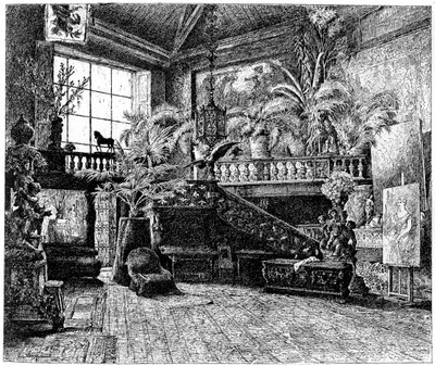Il grande studio di Hans Makart, Vienna, Austria, c1880-1882 da Unbekannt