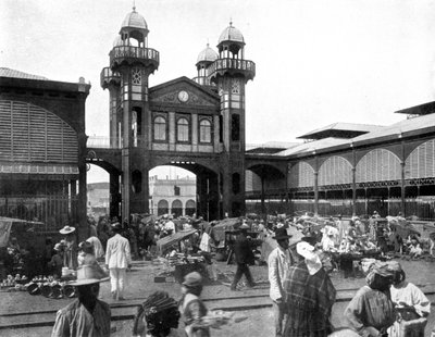 Il mercato, Port-au-Prince, Haiti, 1926 da Unbekannt