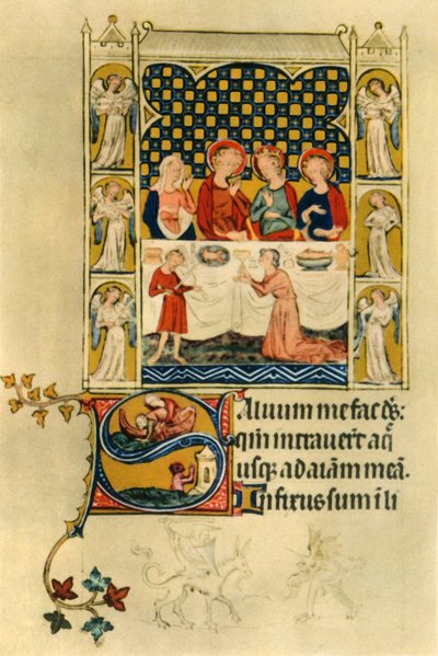 Le nozze di Cana, inizio XIV secolo, 1942 da Unbekannt