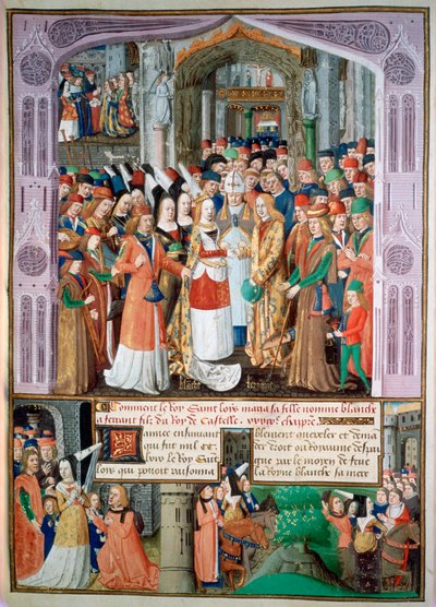 Il matrimonio di Bianca e Fernando, 1269, XV secolo da Unbekannt