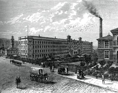 Il mulino a Saltaire da Unbekannt