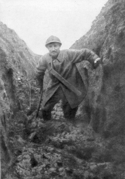 Le miserie del soldato, una trincea fangosa francese in Artois, Francia, 1916 da Unbekannt