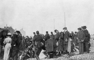 La mobilitazione per la difesa di Liegi, Belgio, 31 luglio 1914 da Unbekannt