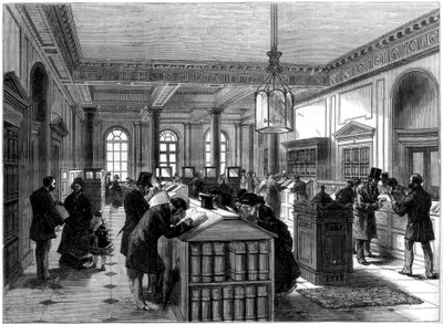 Il nuovo ufficio del registro dei testamenti, Somerset House, Londra, 1875 da Unbekannt