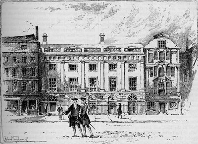 La vecchia East India House nel 1630 da Unbekannt