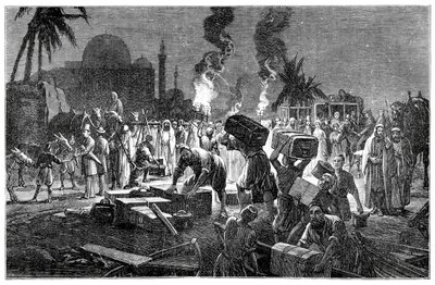 La rotta terrestre, Boulak, Egitto, 1900 da Unbekannt