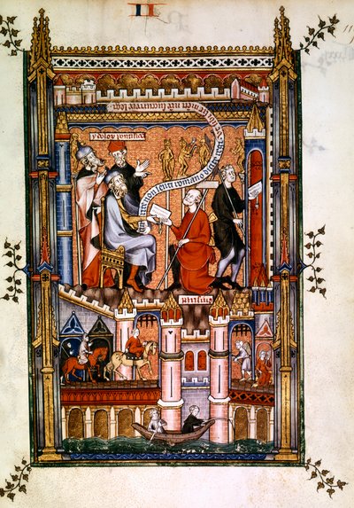 I sacerdoti pagani di Parigi inviano il loro messaggio a Roma, 1317 da Unbekannt