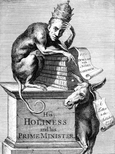 Il volto e il carattere di un ipercritico e commentatore alessandrino, 1728 da Unbekannt