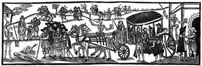 La peste: fuga in campagna, 1630, 1910 da Unbekannt