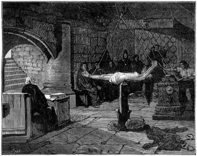 La questione straordinaria, forma estrema di tortura, 1882-1884 da Unbekannt