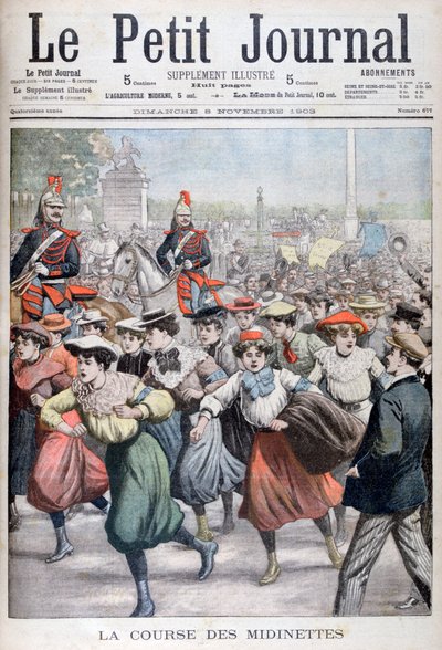 La corsa della Midinette, 1903 da Unbekannt