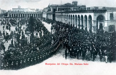 La ricezione del vescovo Mariano Soler, Montevideo, Uruguay, c1900s da Unbekannt